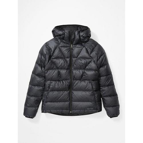 Marmot Hype Jackets - Womens Down Jacket Black CA2938410 Canada